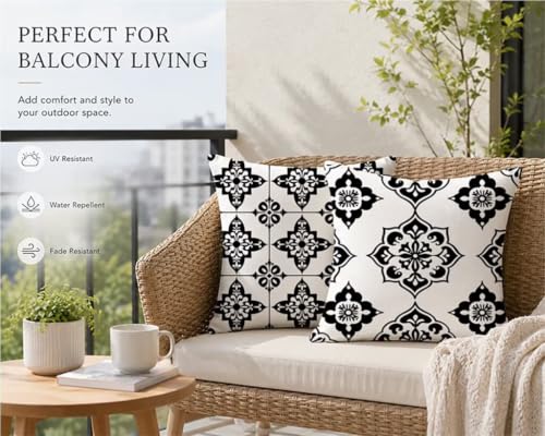 Housses de coussin pour canapé et jardin 60x60 lin blanc - 7