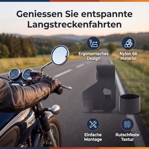 Qiilu Asystent Tempomatu Przepustnicy Motocykla, 30mm Uchwyt do Kontroli Podparcia Dłoni Uchwyty Asystenta Przyspieszenia