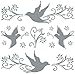 AVERY Zweckform 59387 Aufkleber Warnvögel, Fensterschutz, gegen Vogelschlag, Deko-Vögel