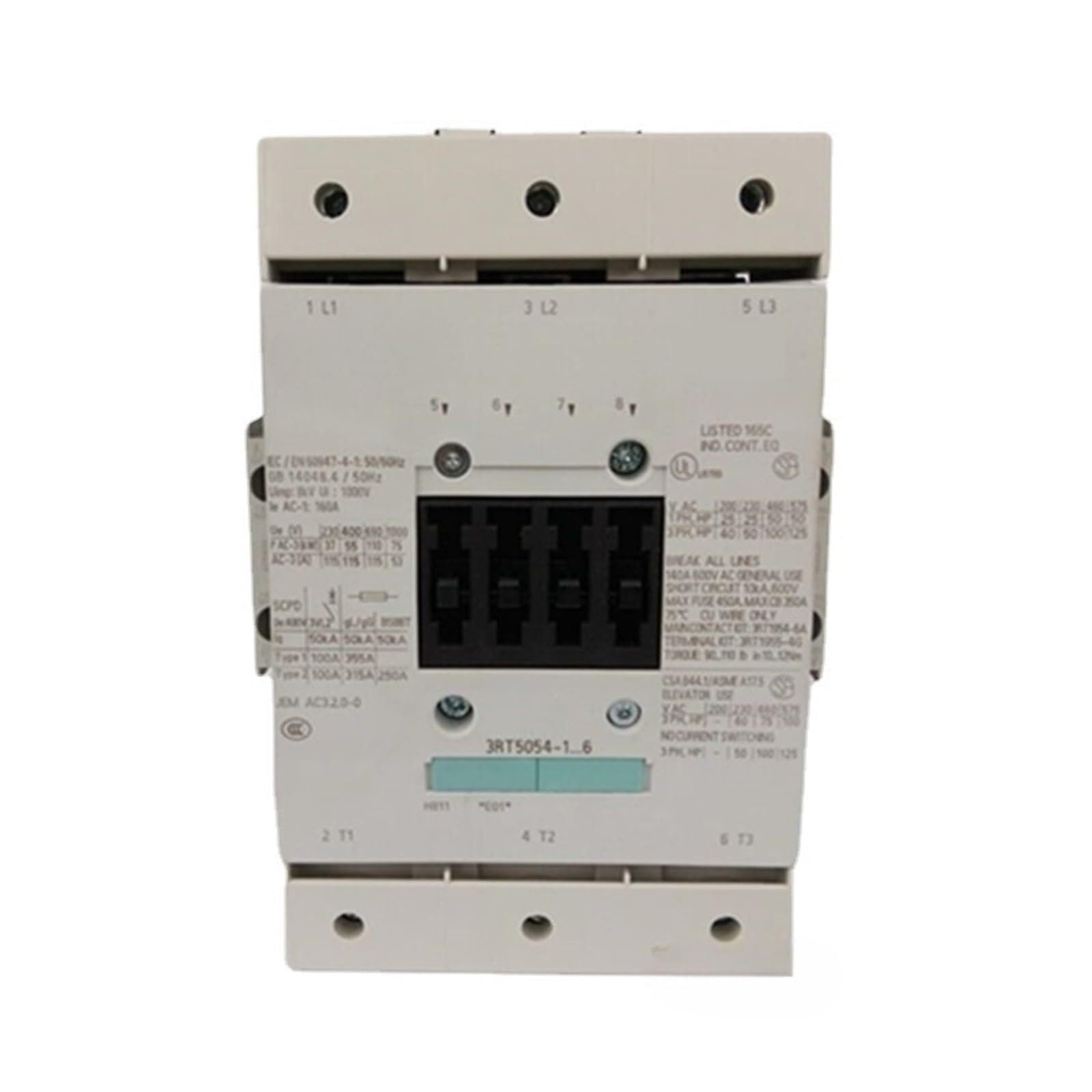 Contattore, Contattore 3RT5054-1AF36 110V 220V 115A 50/60Hz