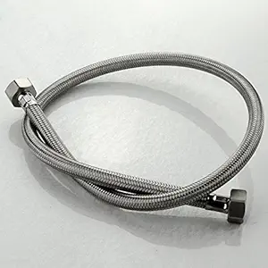 Generic 2pcs /lot 60cm Plumbing Hose Tube Faucet Hose Bathroom Accessories Steel Knitted Wire Water Supply Hoses