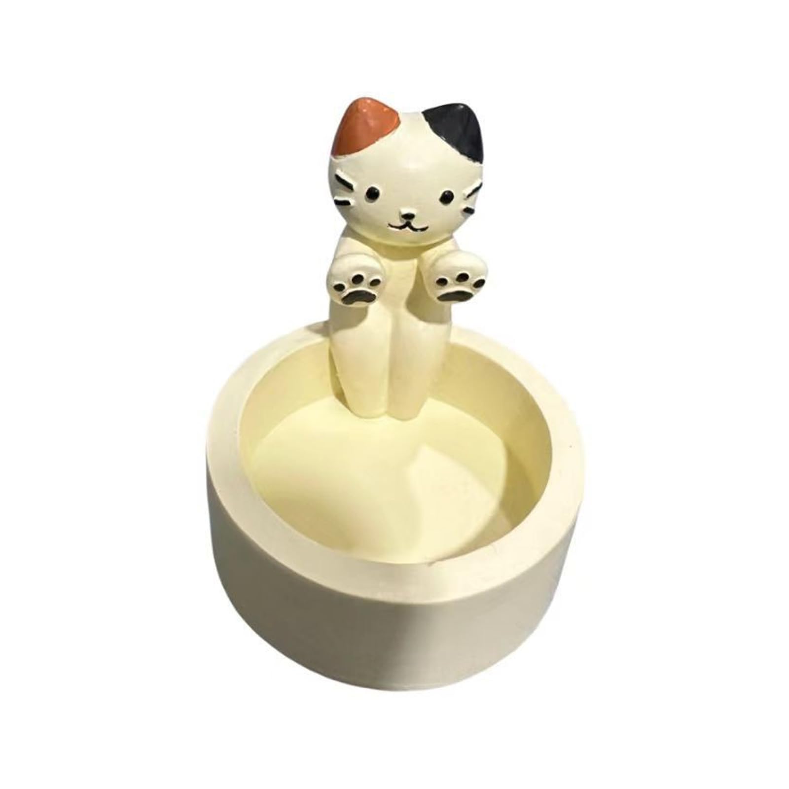 Kitten Holders, Resin Candlestick, Cartoon Cats Warming Its Paws Tealight Holders, Home Decors Cats Candlestick