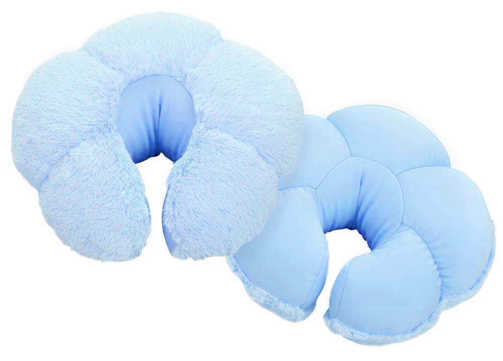 Amazon.co.jp: ふわもち クロワッサンクッション 2コ入り ブルー AP