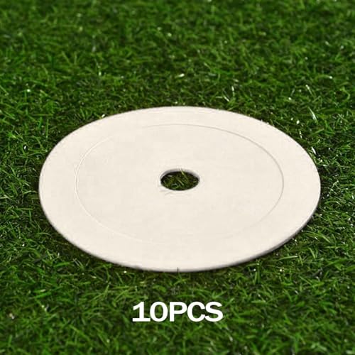 10 Pieces Flat Cones Markers Floor Dots Non Slip Rubber Plates Flat Discs 5.9 inch for Soccer Speed Agility Training2