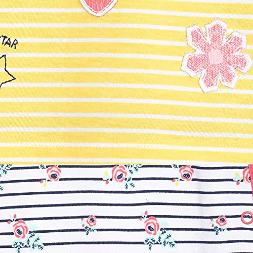 Image of miniklub Baby Flutter Sleeve Round Neck Knit Cotton Top And Bottom, (Multi)