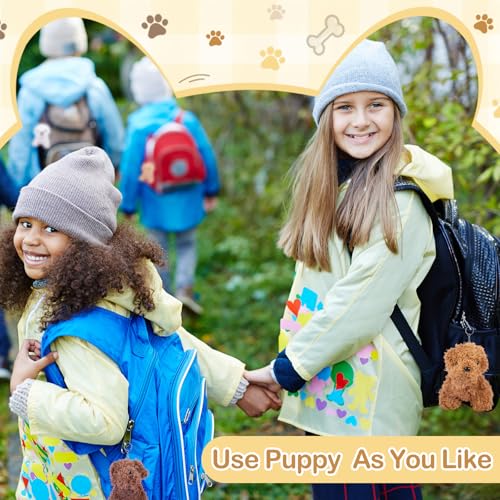Zealor 88-PCS Adopt a Puppy Party Favor 22 Mini Plush Teddy Dog Stuffed Animal House Shaped Treat Box with Birthday Hat for Operation Christmas Shoebox Gift Adopt a Pet Theme Birthday Party Supplies by Zealor - Image 6