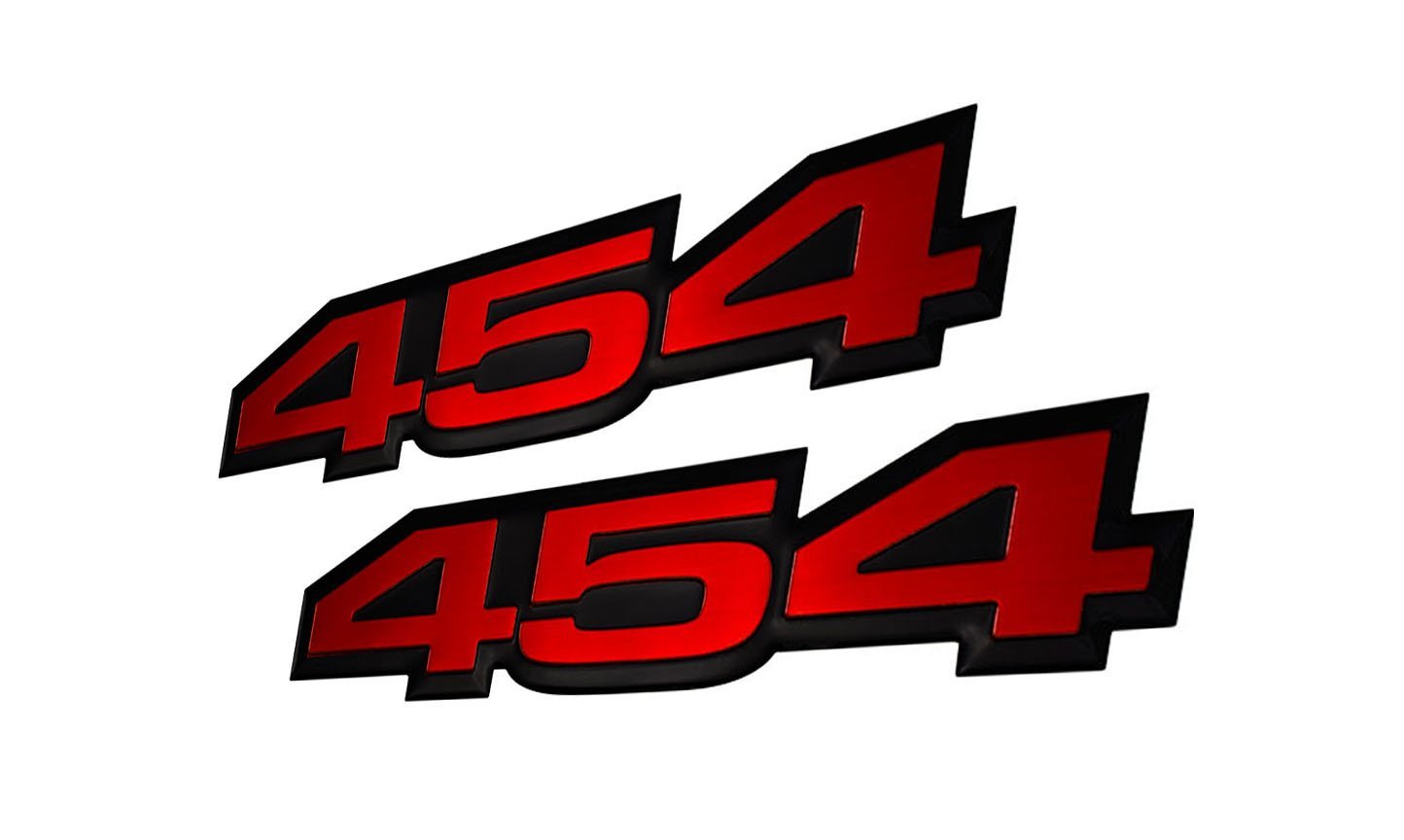 Amazon.com: 2X (Pair/Set) VMS Racing 454 RED on Black Highly 