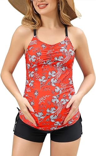 Maacie Umstandsbadeanzug Sommer Atmungsaktive Tankini Strand