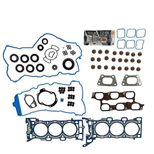 Image of Partsflow Full Gasket Set Head Bolts For 2010 Buick Allure For 2010 Buick Lacrosse For 2012 Chevrolet Captiva Sport For 2010-2012 Gmc Terrain For 2010-2012 Chevrolet Equinox 3.0L T598323