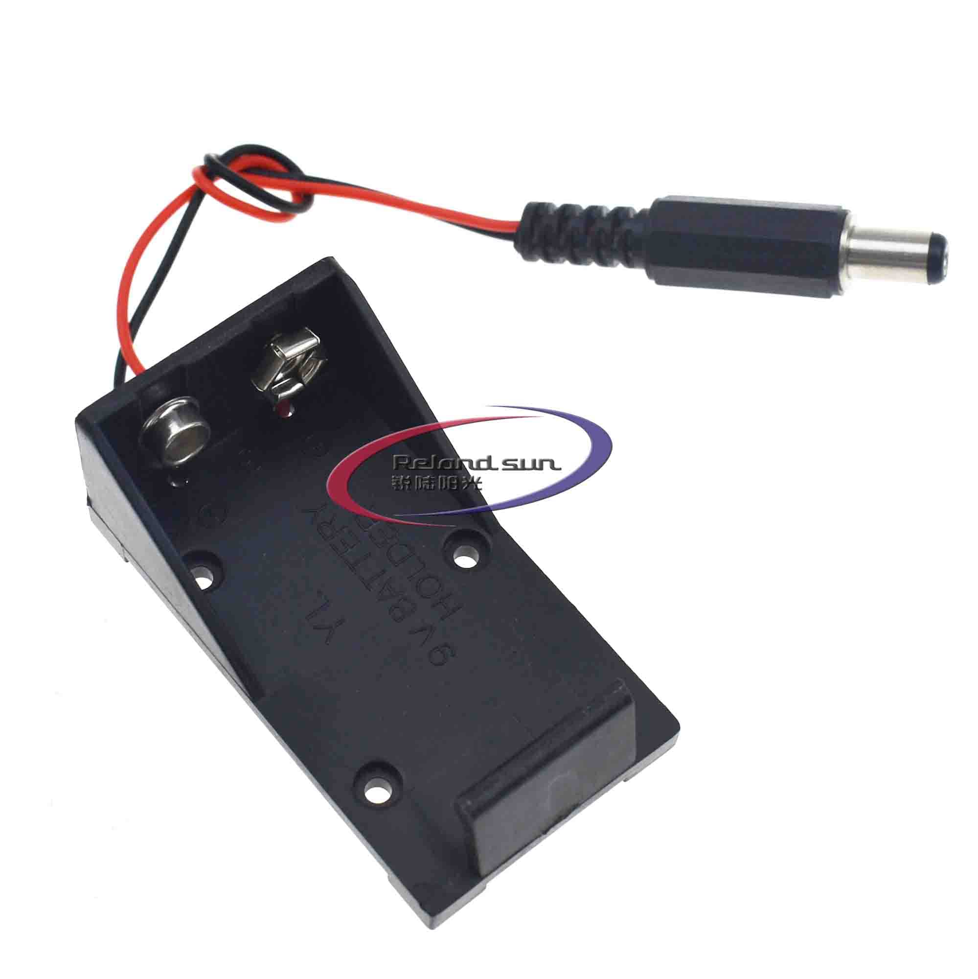 Reland Sung 9V Battery Holder Case Wire with Plug 5.5 * 2.1mm for Arduino AU