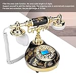 Garsentx-Vintage-Telephone-Ms-9107-Ceramic-Black-Gold-Flower-Pattern-Rotary-Dial-Telephone-European-Style-Antique-Telephone-Home-Decor-Desk-Phone