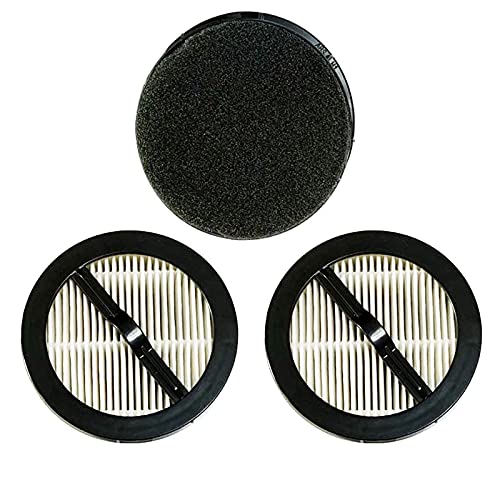 Zealing 3 filtros hepa lavables + 3 filtros de espuma negra (esponja de filtro) para aspiradora Vistefly V10