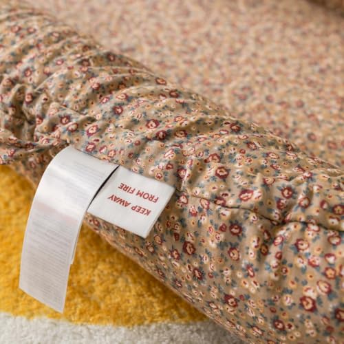 Image of Infant Lounger, Baby Nest Cover for Baby Girls & Boys, Newborn Essentials for Baby 0-12 Months, 100% Cotton Breathable (BrownBlossom Muslin)