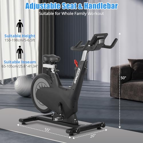 Image of Exercise Bike for Home, Magnetic Exercise Bike w Self-Powered System, 350LB Capacity Indoor Fitness Cycling Bike 32-Level Adjustable Magentic Resistance, Stationary Bike with Tablet Holder