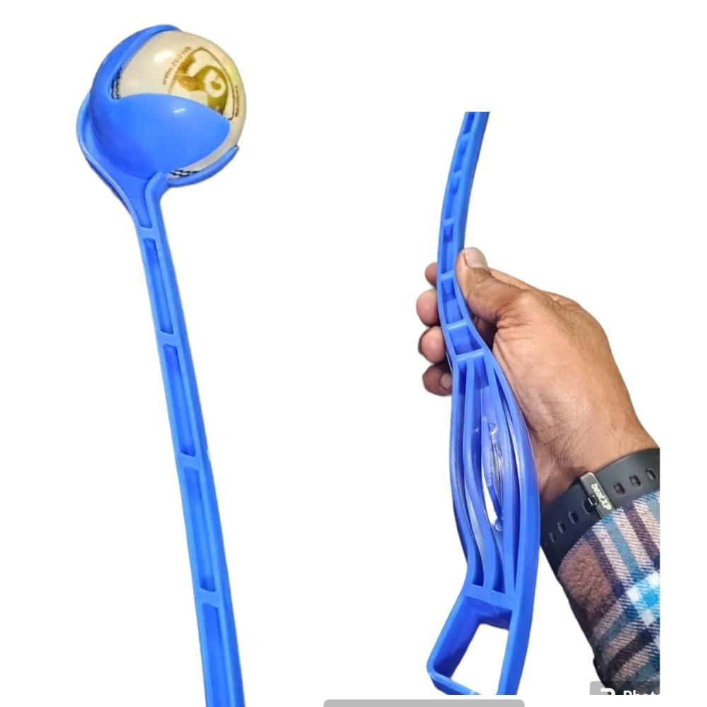 K.G. Enter. Practice Sports Side Arm Cricket Ball Thrower | Ideal for Cricket Practice | Durable, Lightweight & Easy to Use | Best for Batting Practice, Bowling, and Fitness Training Pack of 2 1
