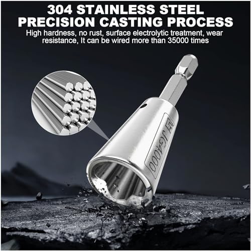 Wire Twister Tool for Drill, 6MM Hex Shank, Stripper & Cable Twister - image 7
