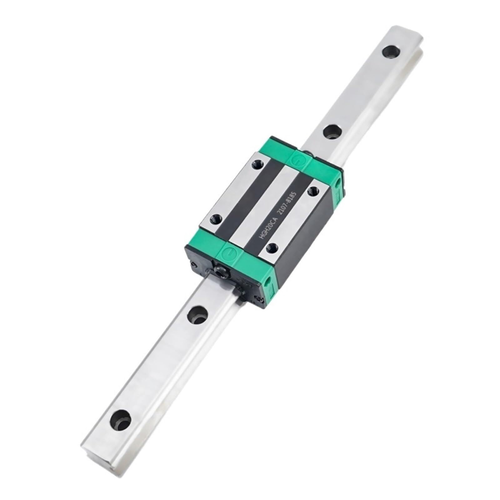 Rillenlager, Linearschiene HGR15/HGR20 2 Stück mit 4 Linearblockwagen HGH...CA oder HGW...CC HGH15 (Farbe: Schienen HGH20CA, Größe: 800 mm)(2 Rails 4 Hgh25ca,300mm)