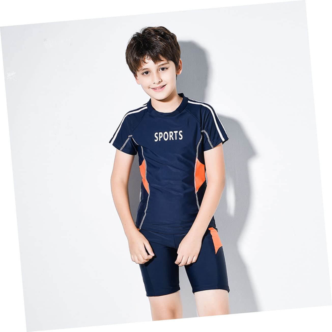 Set Bikini per Ragazzi, Costume da Bagno Chic Blu in Nylon | Vacanze Estive e Piscina, Leggero e Portatile, Alta Elasticità, Facile da Indossare
