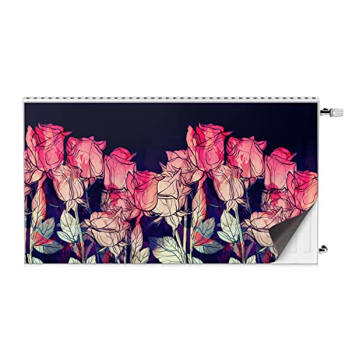 Cache radiateur aimanté roses vivantes pour masquer un chauffage usé - 5