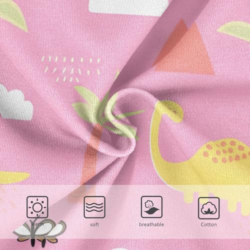 Cute Pink Yellow Cartoon Dinosaurs Panties for Girl Girls Underwear Toddlers Cotton Personalized Undies Kids Briefs 2t3