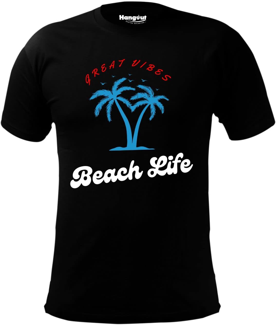 Hangout HubMen's Women's Boy's Girl's Round Neck T-Shirt Beach Life Printed-Family Combo Tees