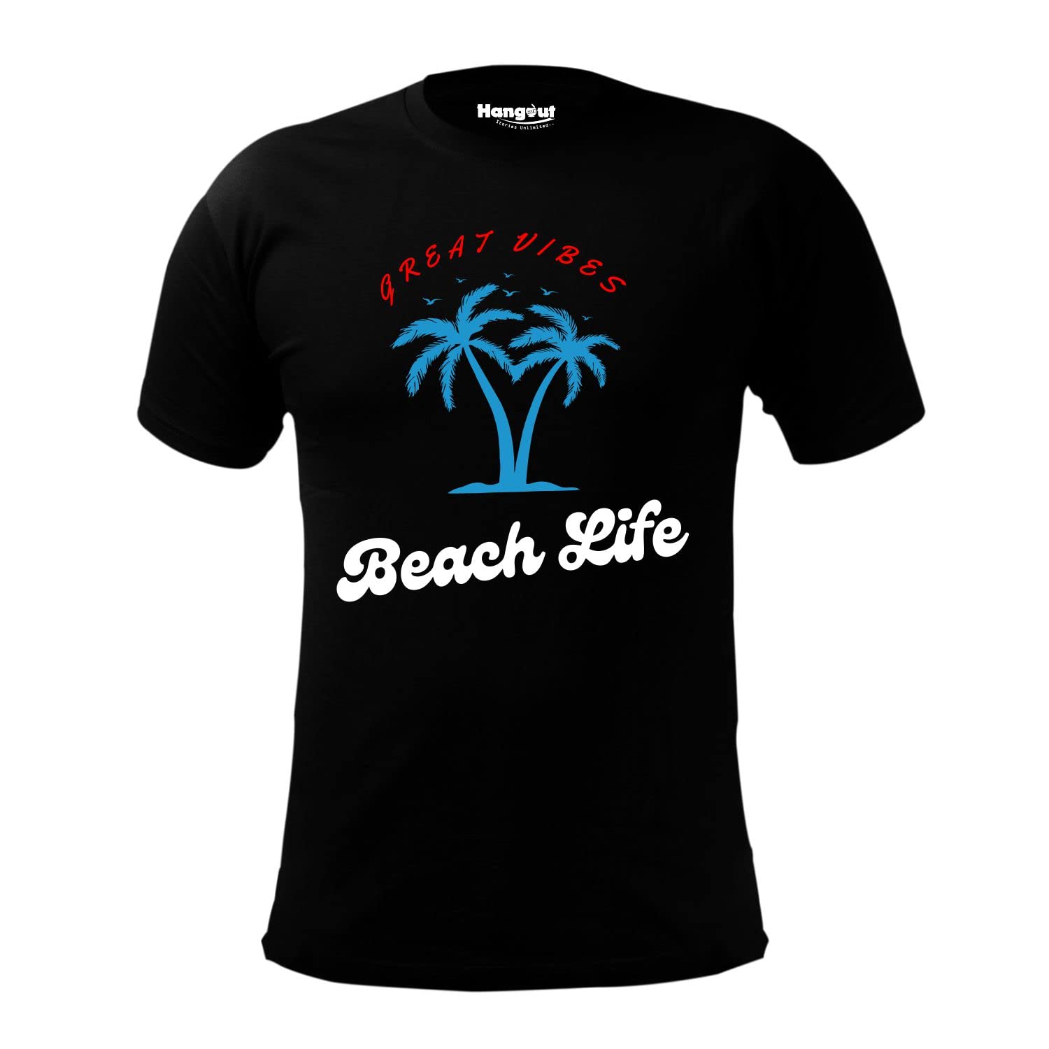 Hangout HubMen's Women's Boy's Girl's Round Neck T-Shirt Beach Life Printed-Family Combo Tees