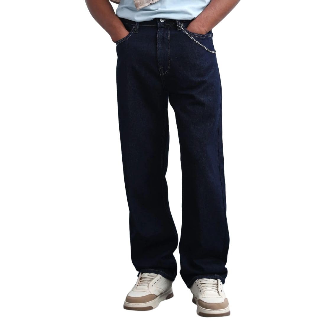 flying machine Men's Loose Fit Jeans| Solid | Mid Rise | Stretchable | Jeans for Man-picture-25