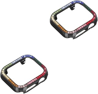 UKCOCO 2 Peças De Estojos De Smartwatch Capa De Relógio Decorativa Capa De Relógio Capa De Relógio Brilhante Capa De Relógio Substituível Capa De Relógio Brilhante Protetor De Relógio