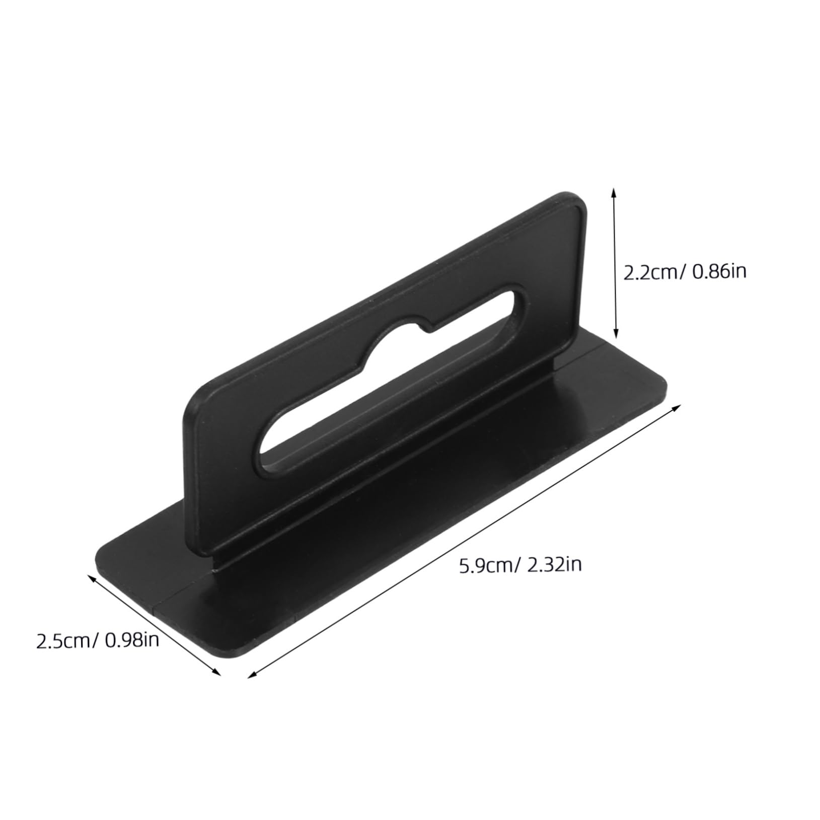PRETYZOOM Aircraft Hole Display Hooks 100pcs Plastic Retail Tags Easy to Install for Store Displays