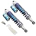 Three T 400mm amortisseur moto Suspension d'amortisseur arrière réglable universelle compatible avec le bleu de Scooter de Quad de quad de vélo de rue