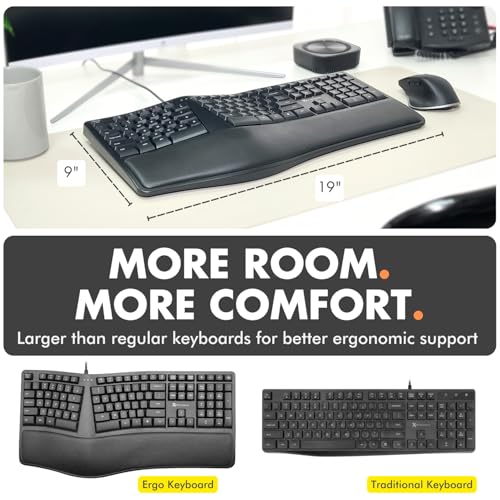 X9 Performance X9 Wired Ergonomic Keyboard X9ERGOKEY の商品画像 6