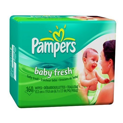 Pampers Baby Wipes Refills Baby Fresh Scent, 160 Wipes