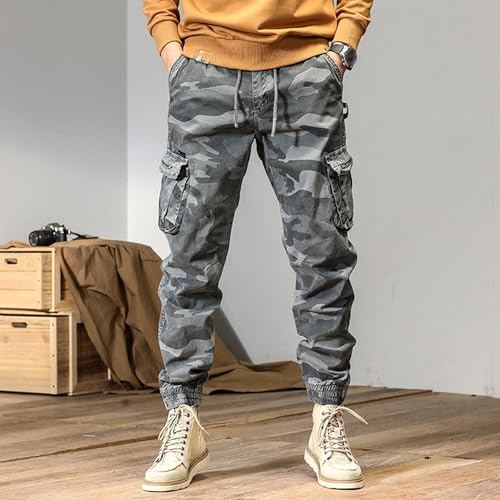 Pantalones deportivos cargo elásticos para hombre miniatura 2