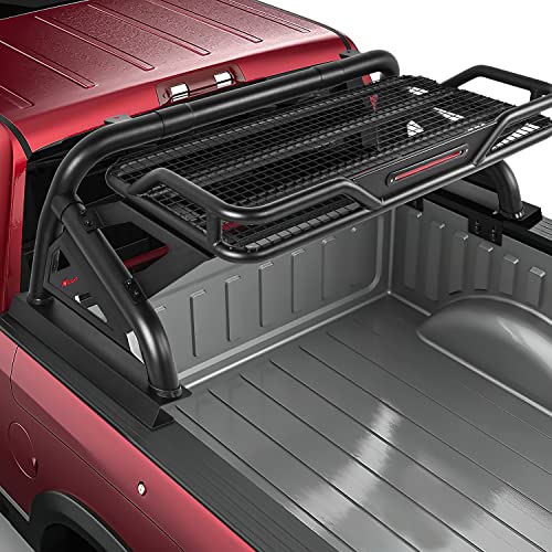 Image of Nilight Truck Bed Chase Rack Roll Bar Cargo Carrier Basket for 2002-2023 Dodge Ram1500 2014-2023 Chevrolet Silverado /GMC Sierra1500 2015-2023F150 2014-2023Tundra Fits Full Size Trucks