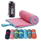 4Monster スポーツタオル マイクロファイバー コンパクト 速乾 ジムタオル スイミング