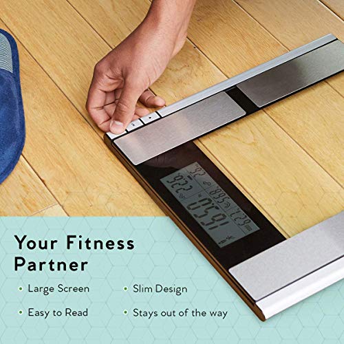 My Life My Shop Digital Body AnalyzerScale- Scale forbody weight, Body Fat, Muscle Mass, Bone Density, Water Weight, 397 Pound Capacity, Gray - Thumbnail 5
