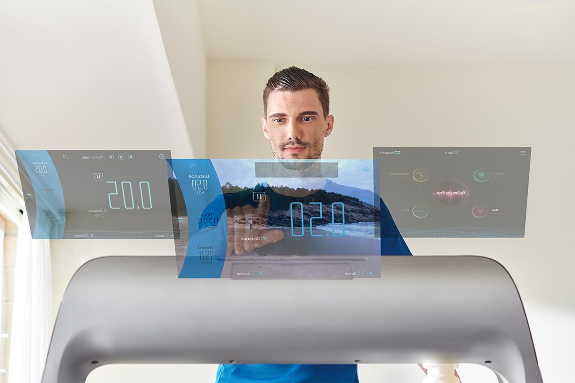 Horizon Fitness Laufband Paragon X mit leistungsstarkem 3,25 PS Motor und AirTrain Technologie welche unterschiedliche Lauf-Untergründe simuliert