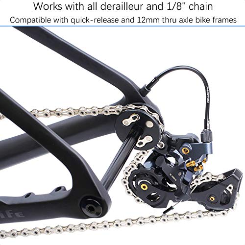 VANICE 5 in 1 Dummy Hub Bicycle Bike Chain Keeper Sleeping Hub Tool Holder Frame Protector for 12mm Thru Through Axle