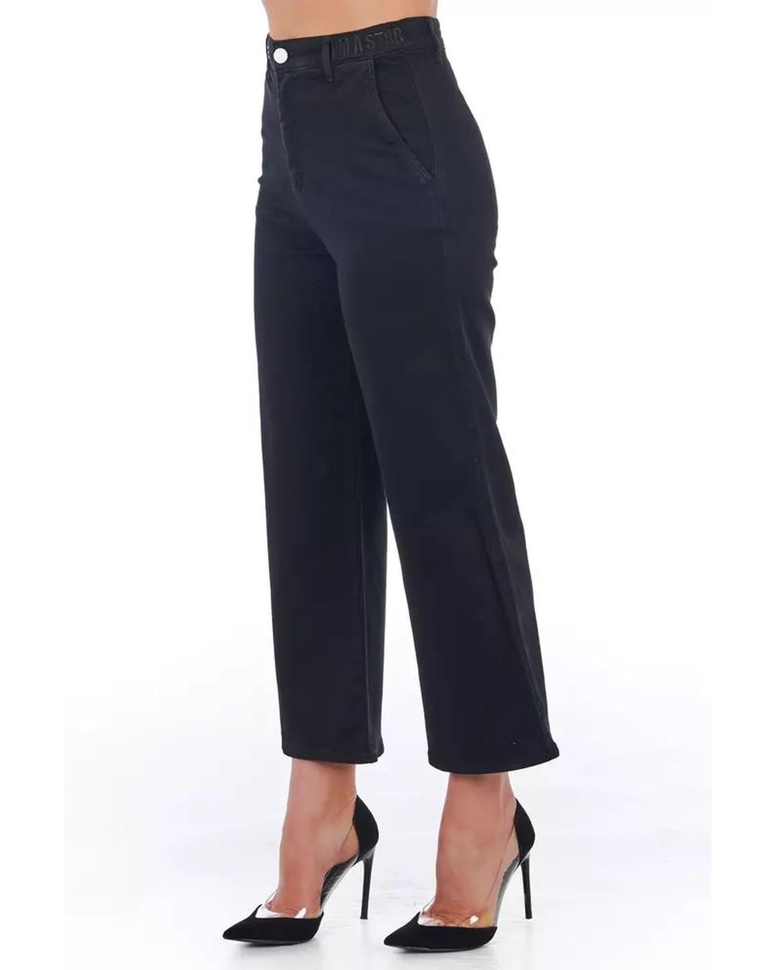Frankie Morello - BEST SELLERS - Black Cotton Jeans & Pant - IT42 | S