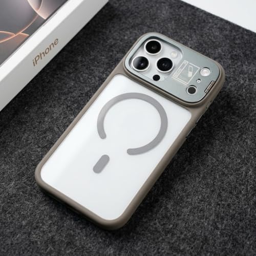 Image of ZORBES Case Cover for iPhone 17 Pro Max with Foldable Camera Stand Grey