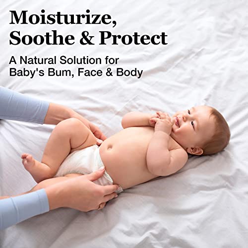 Baby Diaper Cream - Face & Body Lotion With Aloe Vera & Manuka Honey - Fragrance Free To Protect Sensitive, Normal, Dry Skin, Diaper Rash & Eczema - Moisturizing & Calming Lotion For Kids #TOP1