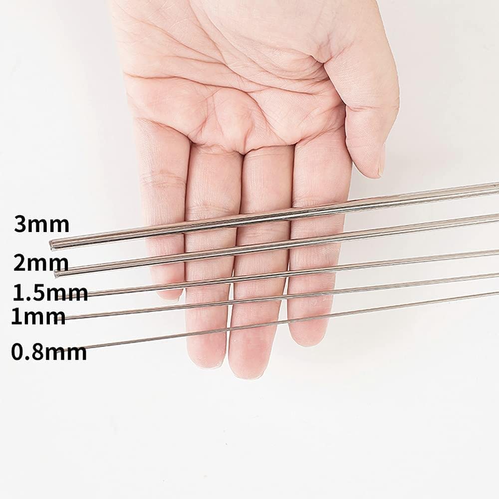 Produktbild von 10 M Edelstahl-Federdraht 304 – 0,3–3 Mm Durchmesser, Harter Federstahldraht, Korrosionsbeständig, Für DIY Und Handwerk