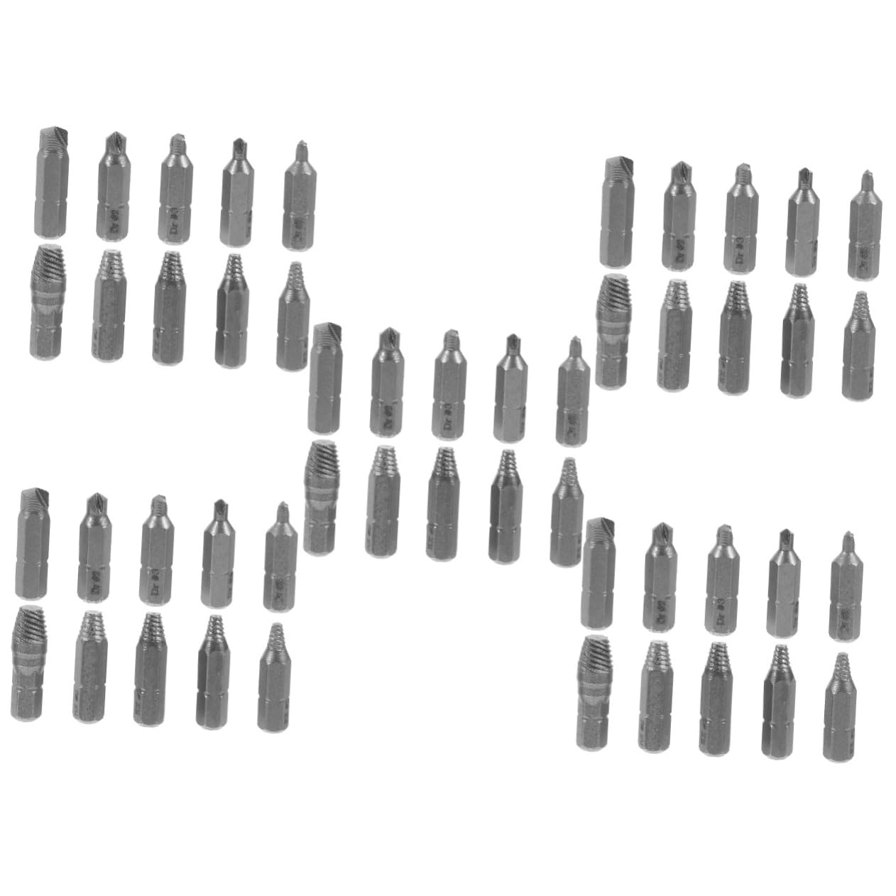 SHINEOFI 5 Set Estrattori per Danneggiate Utensile per Rimozione Spanate Compatibile con Facile da Usare per Manutenzione e Auto