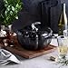 STAUB Cast Iron 3.5-qt Pumpkin Cocotte with Stainless Steel Knob - Black