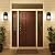 Kalium Outdoor Porch Lights Sconce, Black Exterior Lighting Fixtures Waterproof, Wall Light Fixture with E26 Socket & Glass Shade, Modern Outdoor Lanterns for Patio Front Door