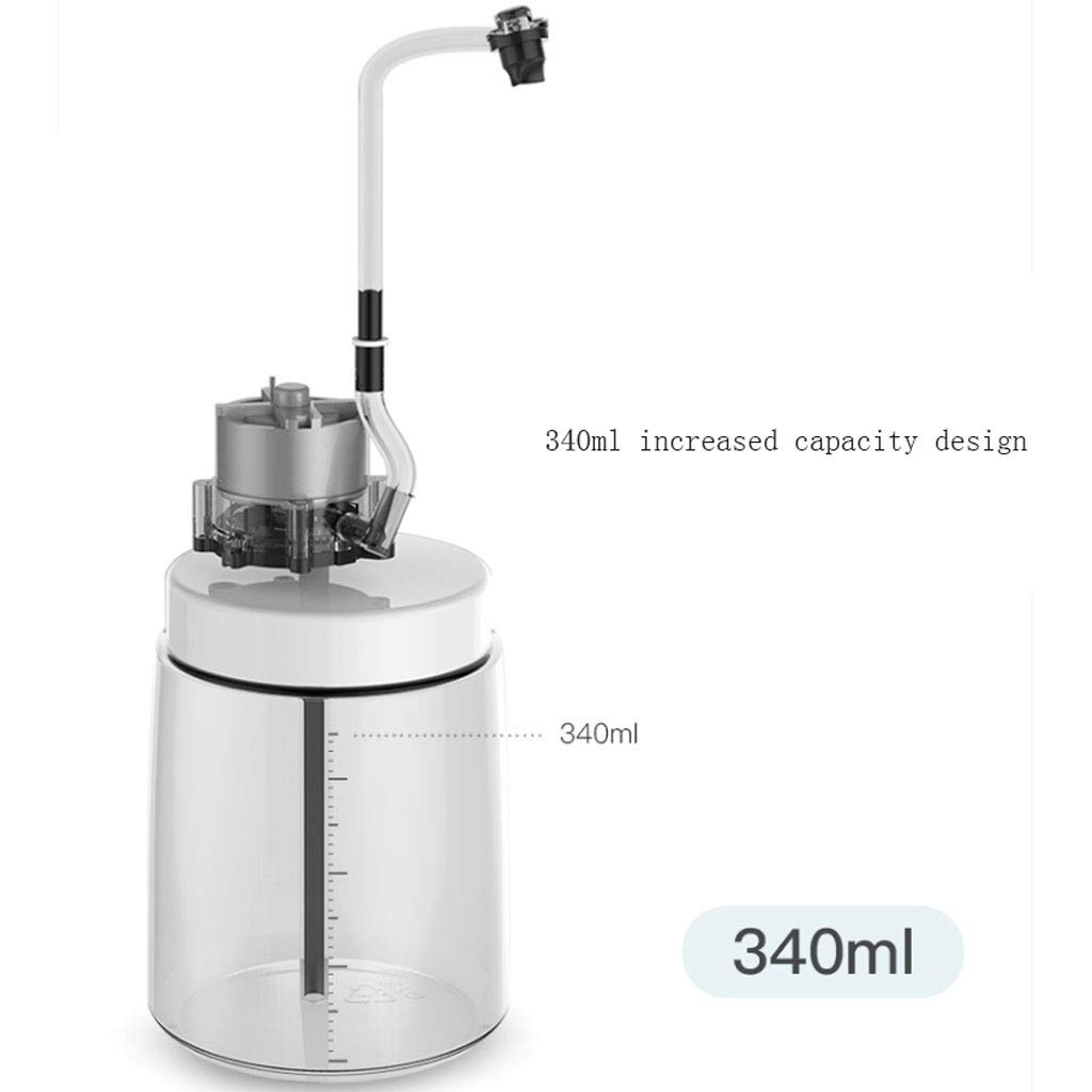 340ml Lotion Dispenser Touchless Pile della Bottiglia Elettrico Automatico di induzione Liquid Contenitori Desktop Intelligence Liquid 24 11cm * (Color : Black)
