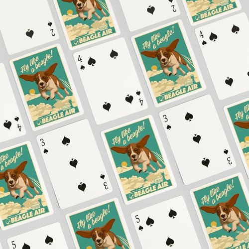 Lantern Press Beagle, Baraja Poker 52 Cartas miniatura 4