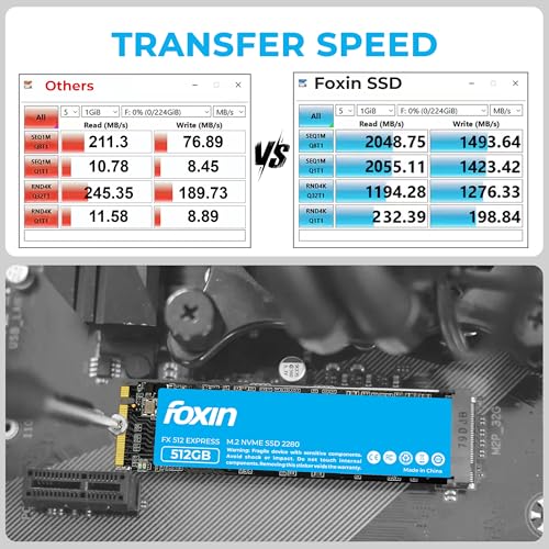Image of Foxin SSD 512 GB NVMe | Internal Solid State Drive with Micron Chipset, SMI Controller, M.2 PCIe 3.0 Interface | Ultra-Low Power Consumption | Read /Write Speed Upto 3200 /2700 MB /s | 5 Yrs Warranty