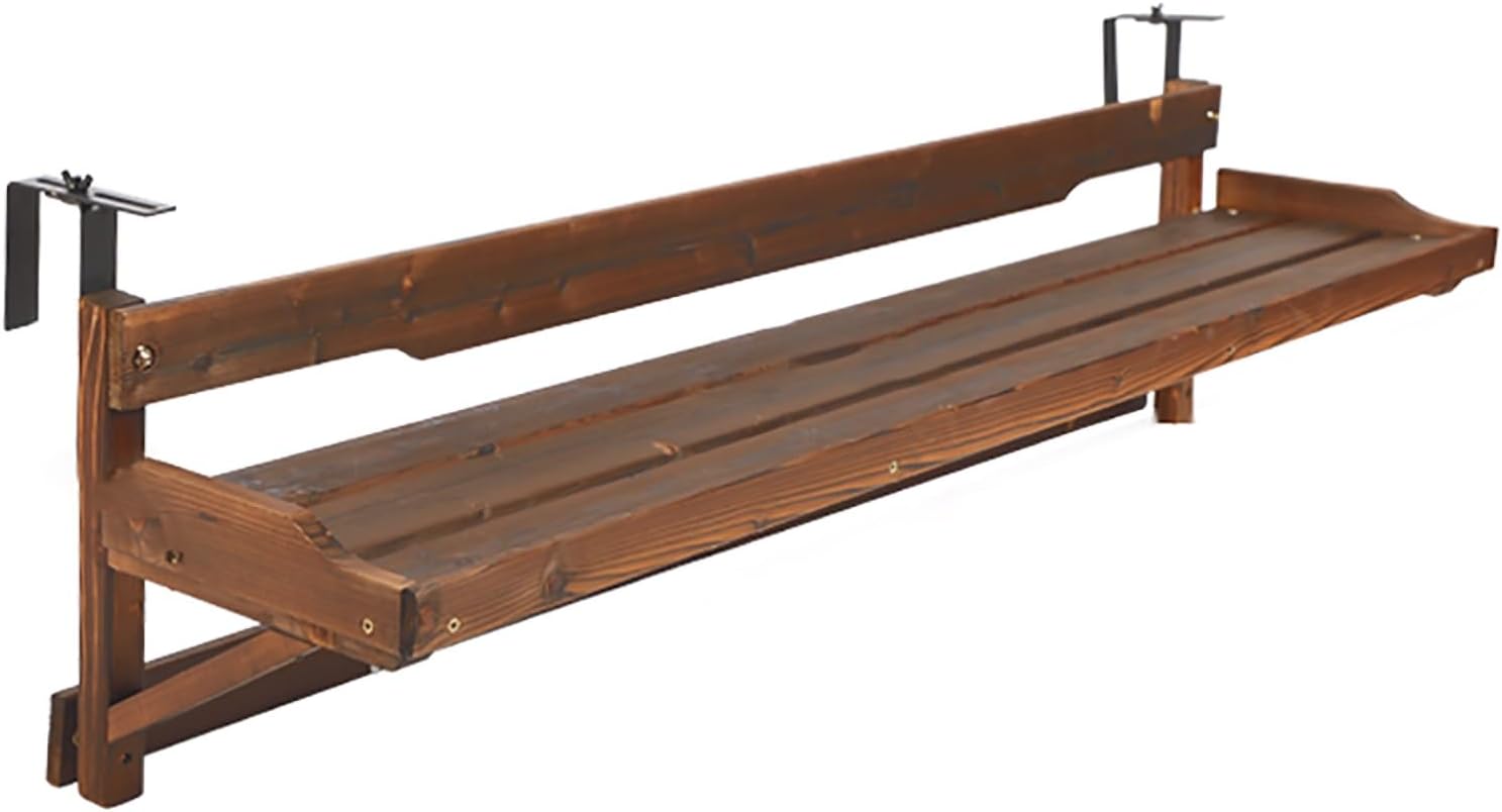 Folding Hanging Table,Space-Saving Wall Mounted Table for Kitchen, Balcony, Durable Lightweight, Easy to Install, Perfect for Small Spaces(Charcoal Wood Color,120cm)