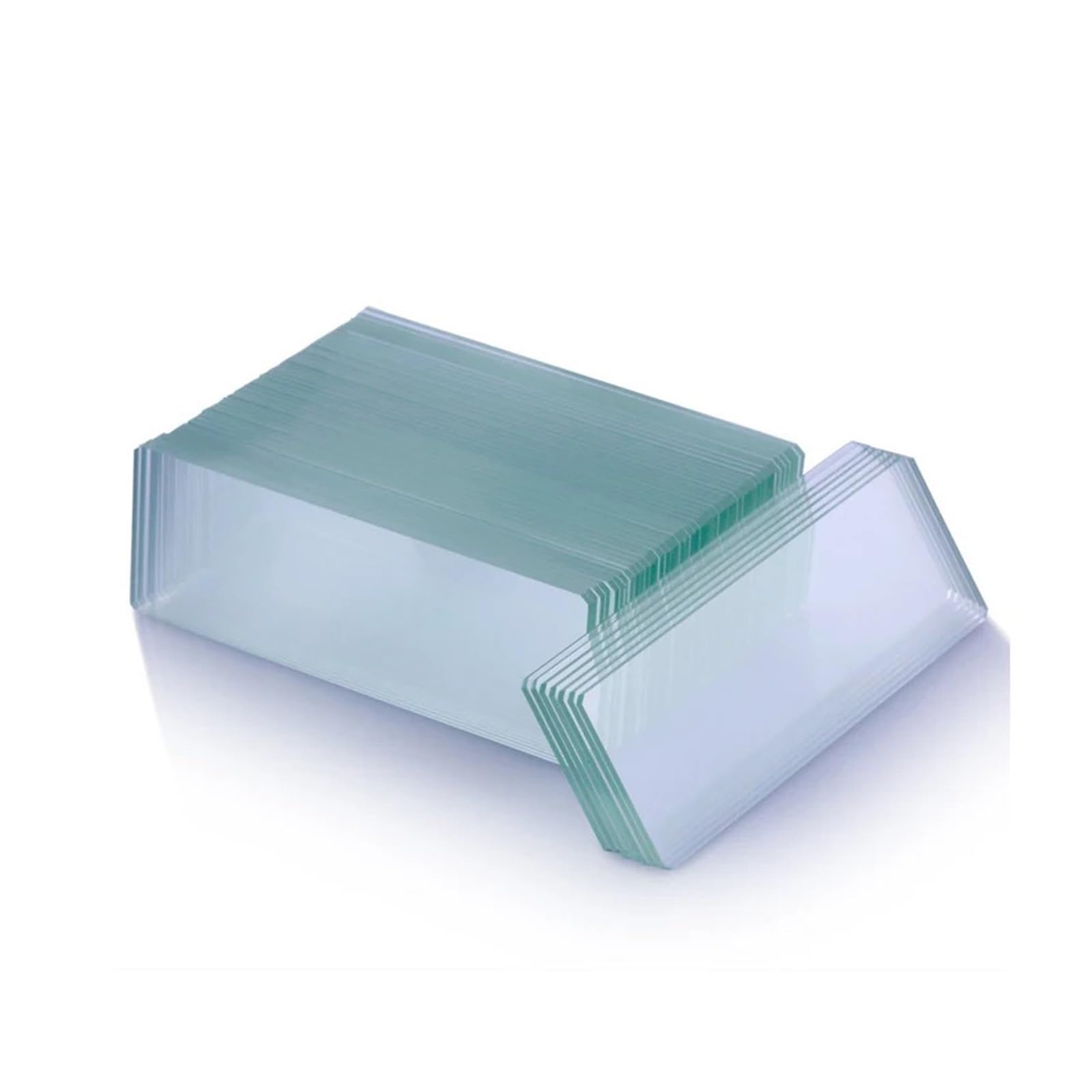 50 Stück Objektträger + 100 Stück Deckglas vorgereinigter leerer Biologie-Glasobjektträger(24x24mm Cover Glass)